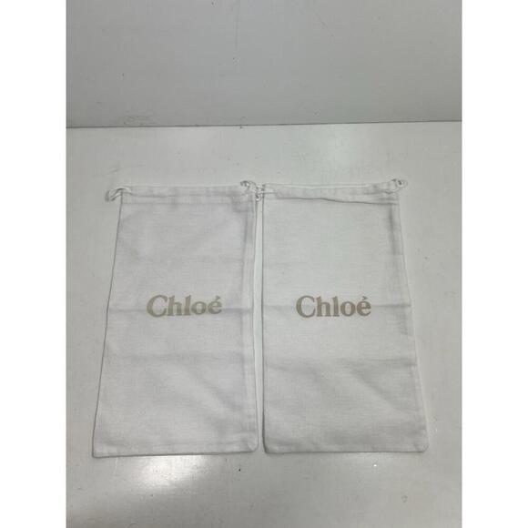 Accessories - Authentic Chloe Shoe Dust Bags X2  Protective Cover Pouch 12”x7”